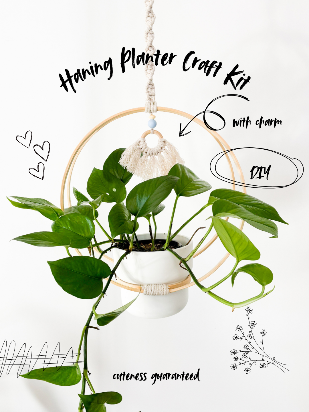 Hanging Planter With Charm - Craft Kit